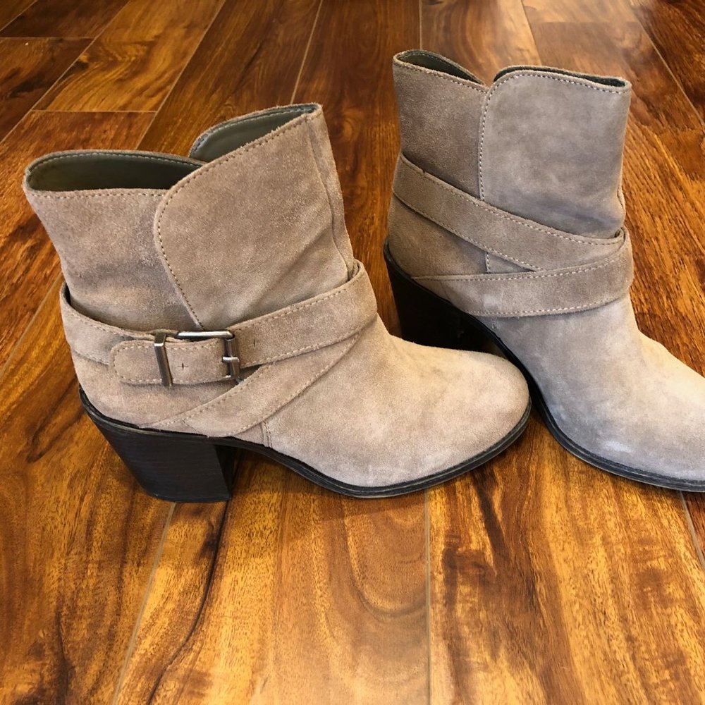 BCBG Aries Suede Ankel Booties